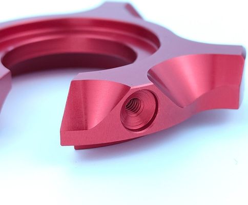 Custom Precision Aluminum CNC Milling Parts with Red Anodizing