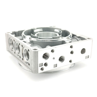 Custom Precision Steel Aluminium Die Casting Process 50000 Shots Hydraulic Block Parts